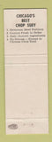 Matchbook Cover - Jimmy Wong's Chinese Restaurant Chicago IL