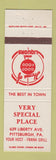 Matchbook Cover - Very Special Place Restaurant Pittsburgh PA