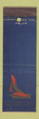 Matchbook Cover - Roca San Malo Grand Lake Colorado