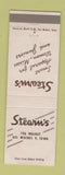 Matchbook Cover - Stearn's Women's Clothes Des Moines IA