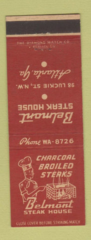 Matchbook Cover - Belmont Steak House Atlanta GA