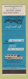 Matchbook Cover - Greyhound Post House Busses