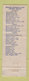 Matchbook Cover - Rand's Snack Bar Chicken Arimo ID