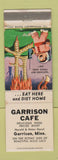 Matchbook Cover - Garrison Cafe Garrison MN