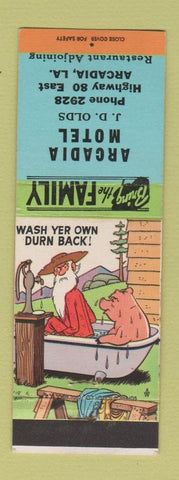 Matchbook Cover - Arcadia Motel LA hillbilly