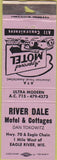 Matchbook Cover - River Dale Motel Eagle River WI WEAR