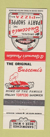Matchbook Cover - Buscemi's Pizza Party Shoppe