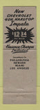 Matchbook Cover - Vic Potamkin Chevrolet Newark NJ