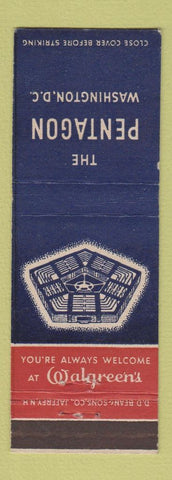 Matchbook Cover - Walgreen's Drug Store The Pentagon Washington DC