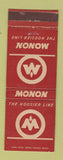 Matchbook Cover - Monon Hoosier Line Railroad