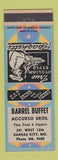 Matchbook Cover - Barrel Buffet Accurso Bros Kansas City MO