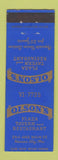 Matchbook Cover - Olson's Tavern Restaurant Kansas City MO