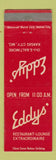 Matchbook Cover - Eddys' Retaurant Kansas City MO
