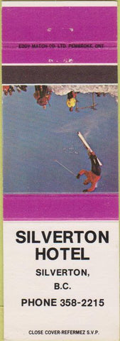 Matchbook Cover - Silverton Hotel BC