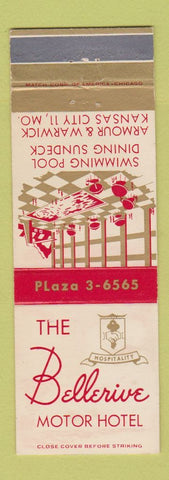 Matchbook Cover - Bellerive Motor Hotel Kansas City MO