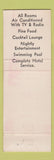 Matchbook Cover - Bellerive Motor Hotel Kansas City MO