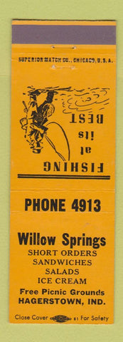 Matchbook Cover - Willow Springs Hagerstown IN