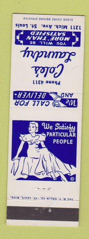 Matchbook Cover - Cole's Laundry St Louis MO Girlie