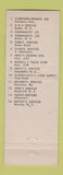 Matchbook Cover - Garrison Dennis oil gas Albermarle NC