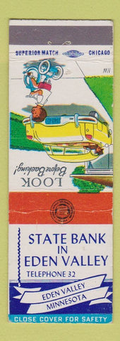 Matchbook Cover - State Bank of Eden Valley MN