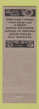 Matchbook Cover - Lange's Market Locker Mayville WI low phone #