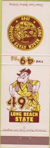 Matchbook Cover - Long Beach State Collge 49ers CA