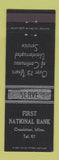 Matchbook Cover - First National Bank Cookston MN low phone #
