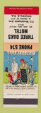 Matchbook Cover - Three Oaks Motel Titusville FL hillbilly low phone #