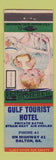 Matchbook Cover - Gulf Tourist Hotel Dalton GA low phone #