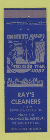Matchbook Cover - Ray's Cleaners Knobnoster MO low phone #
