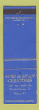 Matchbook Cover - Spic and Span Cleaners Crystal Lake IL low phone #