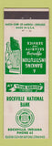 Matchbook Cover - Rockville National Bank Rockville IN low phone #