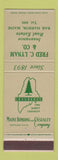 Matchbook Cover - Maine Bonding Insurance Fred Lynam Real Estate Bar Harbor ME