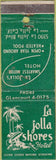 Matchbook Cover - La Jolla Shores Hotel CA WORN