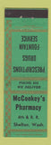 Matchbook Cover - McConkey's Pharmacy Drug Shelton WA low phone #