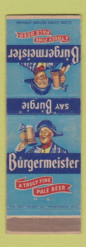 Matchbook Cover - Burgermeister Beer