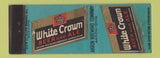Matchbook Cover - White Crown Beer Ale Akron OH