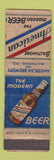 Matchbook Cover - American Beer Baltimore MD WEAR