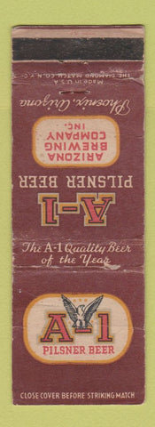 Matchbook Cover - A1 Beer Phoenix AZ WORN