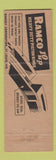 Matchbook Cover - Pamco Piston Rings Bama Auto Parts NAPA Selma AL