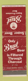 Matchbook Cover - Brut Beer WEAR