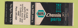 Matchbook Cover - NAPA Auto Parts ST Clairsville OH WEAR