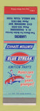 Matchbook Cover - Blue Streak Ignition auto parts San Angelo TX Landers
