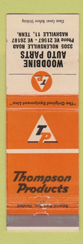 Matchbook Cover - Thompson Auto Parts Woodbine Nashville TN