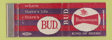 Matchbook Cover - Budweiser Beer Full Length