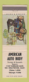 Matchbook Cover - American Auto Body North Hollywood CA