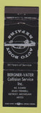 Matchbook Cover - Bergner Vater Auto Body Detroit MI WEAR