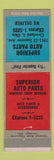Matchbook Cover - Superior Auto Parts Cleveland OH