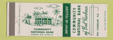 Matchbook Cover - Community National Bank Bal Harbour FL