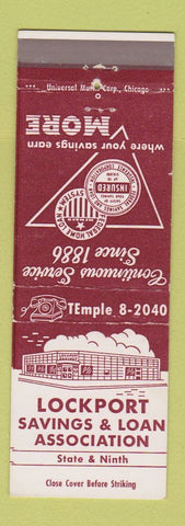 Matchbook Cover - Lockport Savings and Loan IL